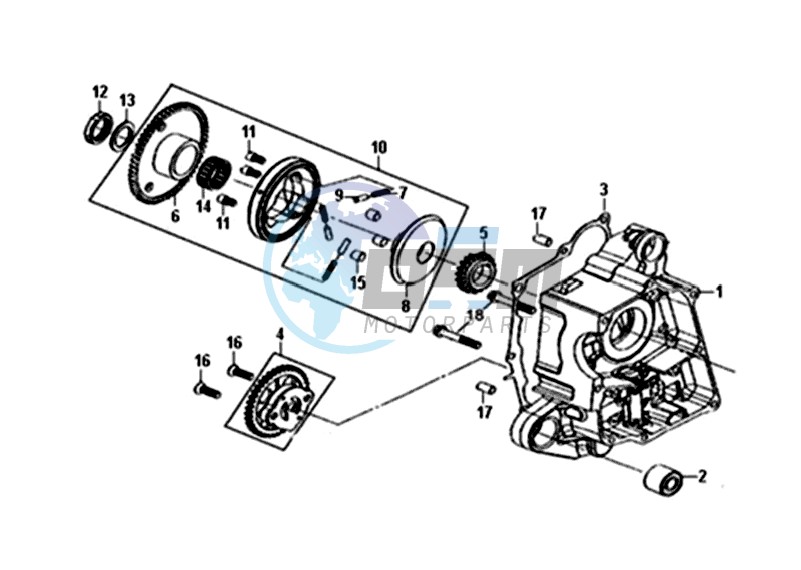 CRANKCASE  RIGHT / OIL PUMP