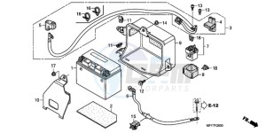 XL700VA9 France - (F / ABS CMF SPC) drawing BATTERY