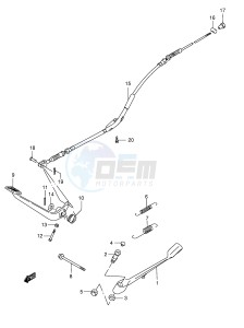 LS650 (E3-E28) SAVAGE drawing STAND - REAR BRAKE