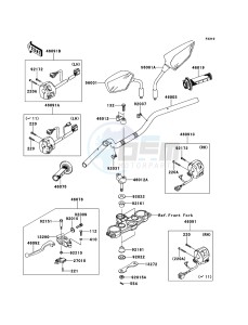 D-TRACKER 125 KLX125DEF XX (EU ME A(FRICA) drawing Handlebar