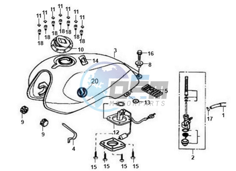 FUEL TANK - FUEL CUT