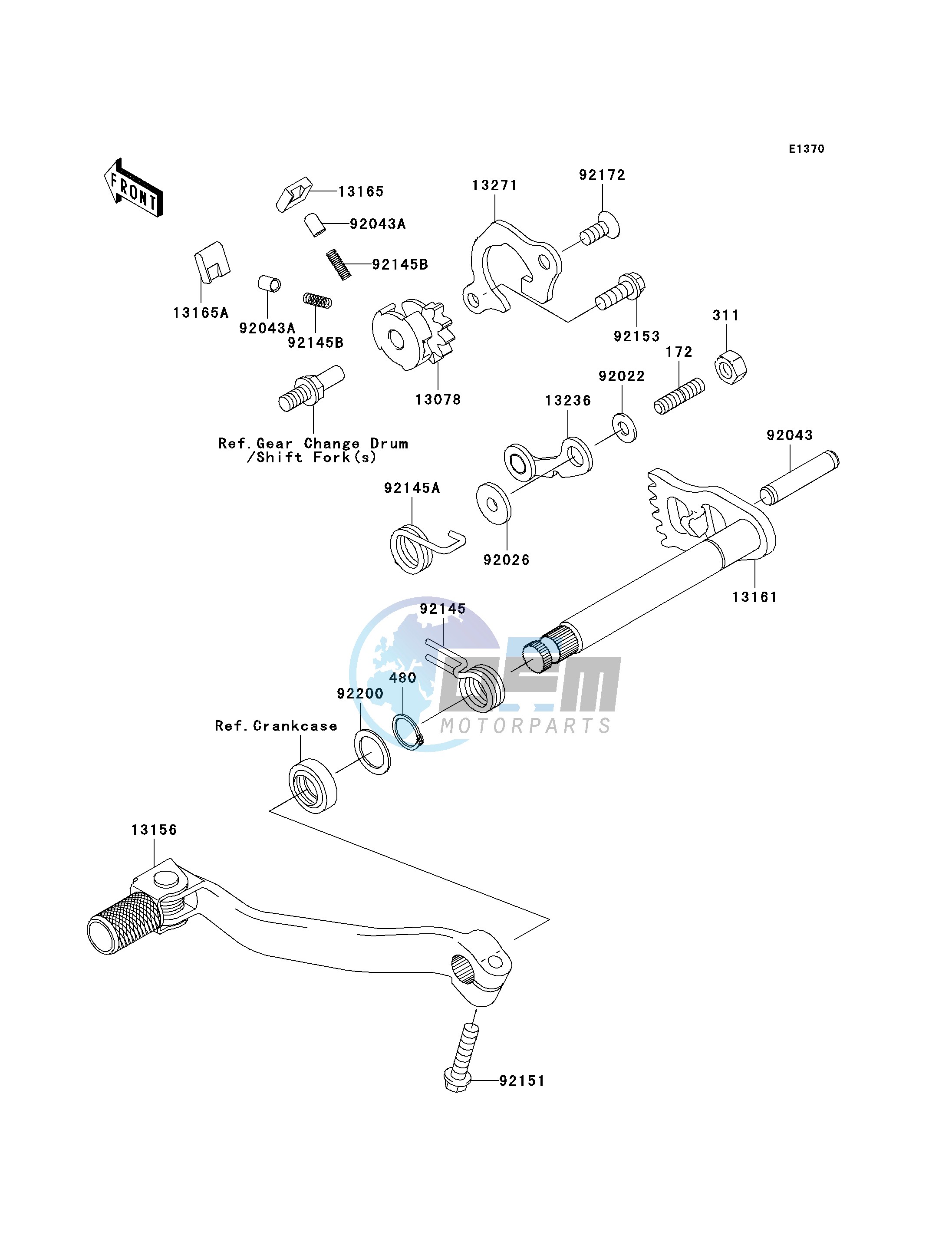 GEAR CHANGE MECHANISM