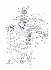 MT-07 MTN690-A (B4CS) drawing FUEL TANK