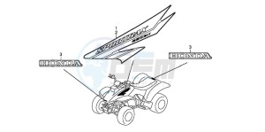 TRX250EX SPORTRAX 250 EX drawing MARK (TRX250EX4)