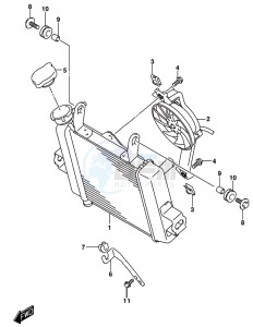 GSX-R125 drawing RADIATOR