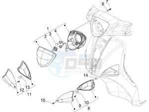 Liberty 50 4t Delivery drawing Head lamp - Turn signal lamps