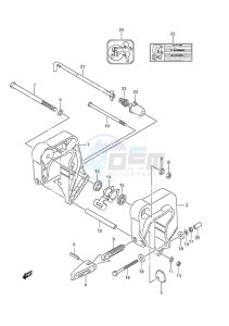 DF 9.9A drawing Clamp Bracket Non-Remote Control