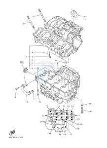 FZ1-N FZ1 (NAKED) 1000 (1EC6) drawing CRANKCASE