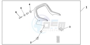 GL1800A France - (F / CMF) drawing SPOILER ACCENT TR