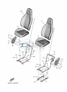 YXE1000EWS YX10ERPLP (B4MR) drawing SEAT