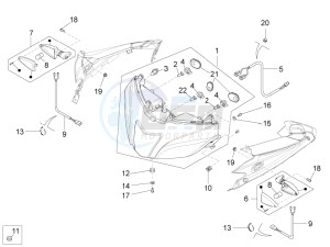 RS4 125 4T drawing Head lamp