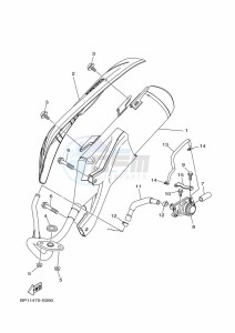 XC115F  (BL75) drawing EXHAUST