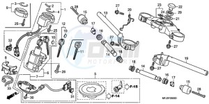 CBR600RR9 BR / MME SPC - (BR / MME SPC) drawing HANDLE PIPE/TOP BRIDGE