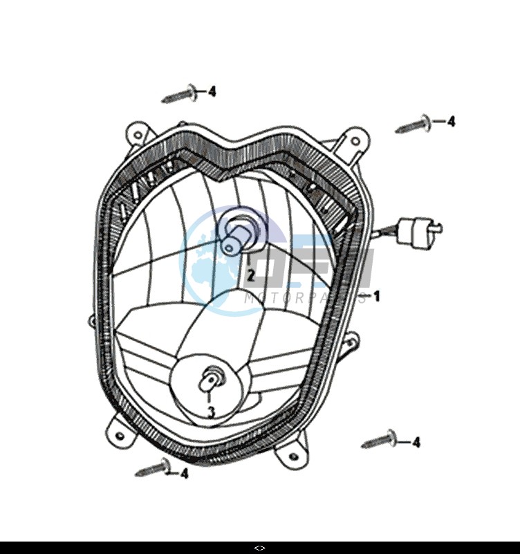 HEAD LIGHT / MASK 50 (XE05W1-IT) (L7-L9)