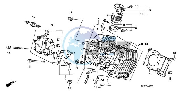 FRONT CYLINDER HEAD