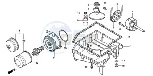 CBR900RR FIRE BLADE drawing OIL PAN/OIL PUMP