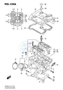 SV650S EU drawing CYLINDER HEAD (REAR)