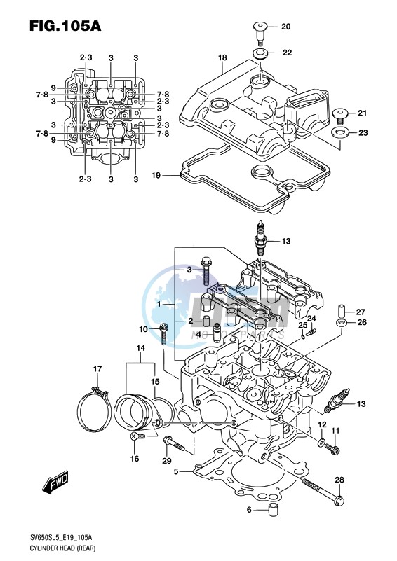 CYLINDER HEAD (REAR)