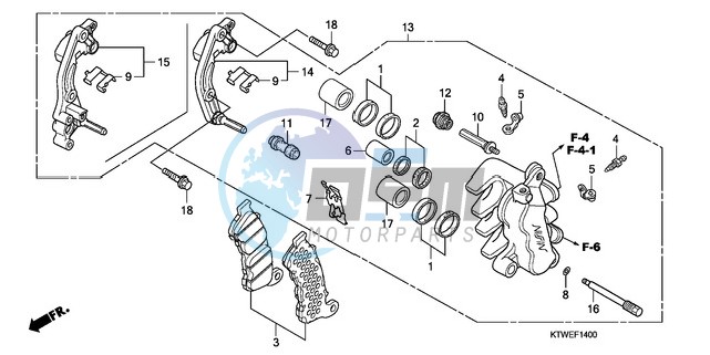 FRONT BRAKE CALIPER