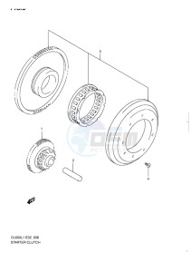 DL650 ABS V-STROM EU-UK drawing STARTER CLUTCH