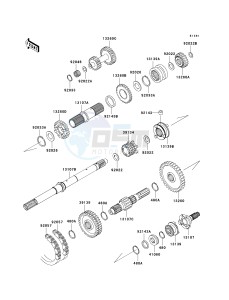 KAF 620 S [MULE 4010 TRANS4X4 HARDWOODS GREEN HD] (S9F-SAF) S9F drawing TRANSMISSION