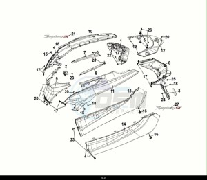 SYMPHONY ST 125 LC (XL12WW-EU) (E5) (M1) drawing BODY COVER - TAIL LIGHT