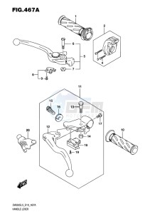 SV650S EU drawing HANDLE LEVER