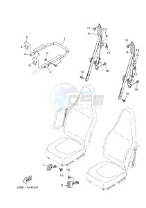 YXE700ES YXE70WPSG WOLVERINE R (BN54) drawing SEAT 2