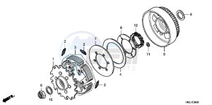 TRX500FAD TRX500FA Europe Direct - (ED) drawing CLUTCH