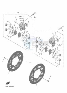 YZF600 YZF-R6 (BN6H) drawing FRONT BRAKE CALIPER