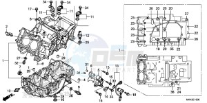 NC750XDG SH125AS UK - (E) drawing CRANKCASE