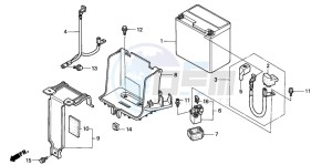 NES150 125 drawing BATTERY