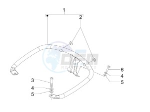 GTS 250 ie Super USA drawing Rear luggage rack