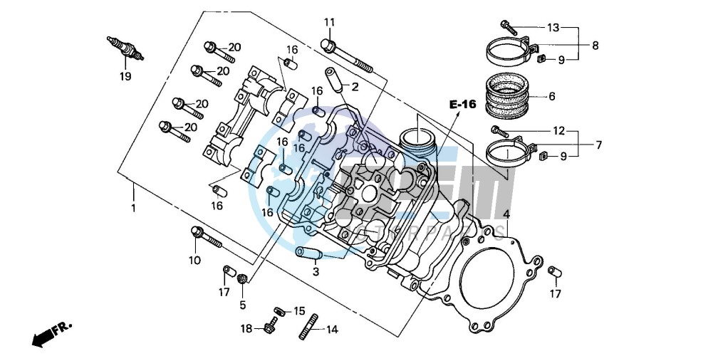 FRONT CYLINDER HEAD