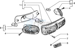 Typhoon 125 X drawing Rear tail lamp