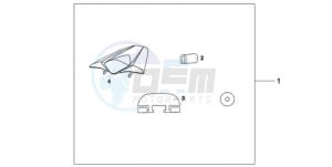 CB1000RA9 France - (F / ABS CMF) drawing SEAT COWL*NHA16P*