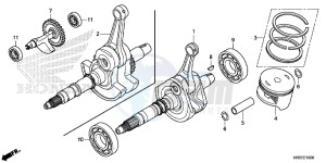 TRX420TM1F TRX420 Europe Direct - (ED) drawing CRANK SHAFT/PISTON