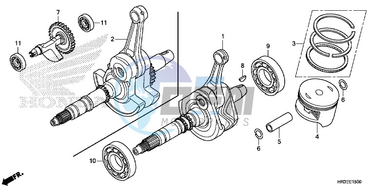 CRANK SHAFT/PISTON