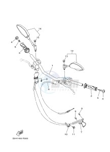 MTN-320-A MT-03 (B082 B083) drawing STEERING HANDLE & CABLE