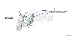 NSC50E Vision 50 - NSC50E UK - (E) drawing MARK (NSC50/MPD/WH)