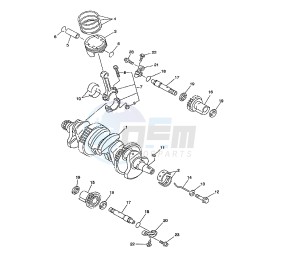 FJR AS 1300 drawing CRANKSHAFT AND PISTON