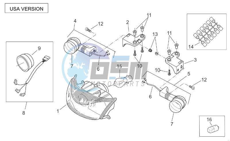 Front lights USA