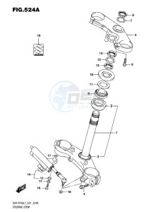 GSX-R750 EU drawing STEERING STEM