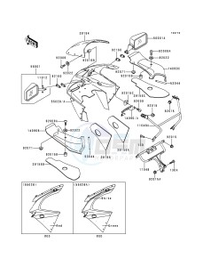 ZX 600 F [NINJA ZX-6R] (F1-F3) [NINJA ZX-6R] drawing COWLING-- ZX600-F3- -