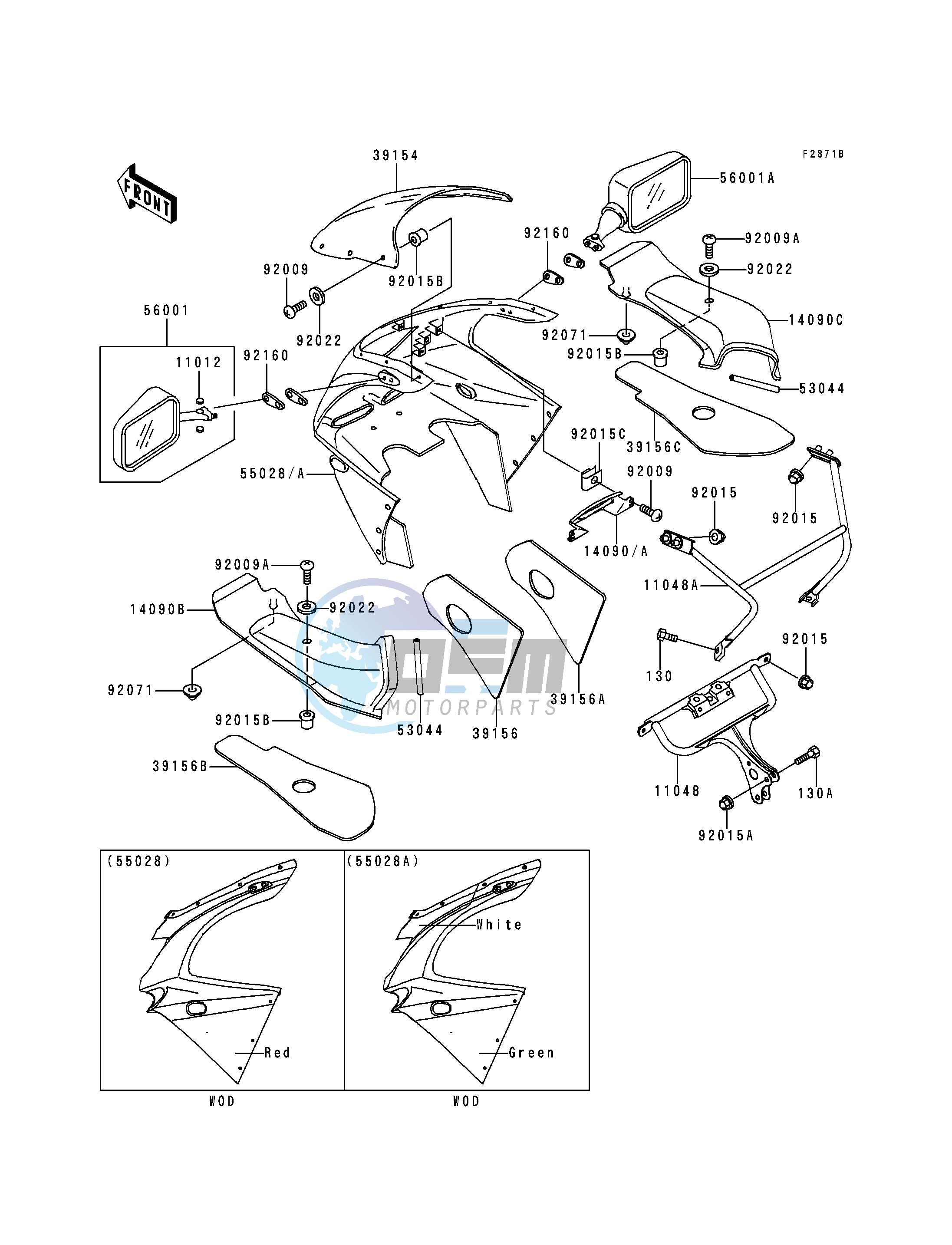 COWLING-- ZX600-F3- -