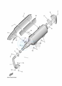 MWD300 TRICITY 300 (BED8) drawing EXHAUST