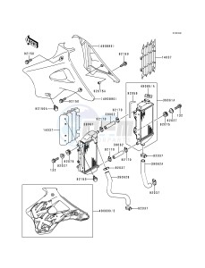 KX 125 K [KX125] (K2) [KX125] drawing RADIATOR