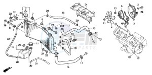 CBR600FS drawing RADIATOR