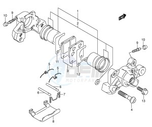 GSX-R600 (E2) drawing REAR CALIPER