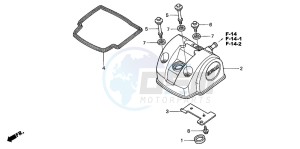 CRF450R drawing CYLINDER HEAD COVER